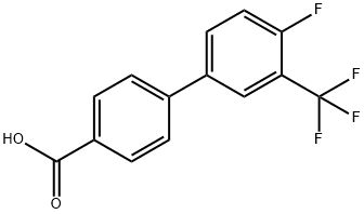 4'-Fluoro-3'-(trifluoroMethyl)-[1,1'-biphenyl]-4-carboxylic acid Structure