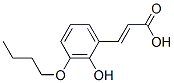 3-(butoxy-2-hydroxyphenyl)acrylic acid Struktur