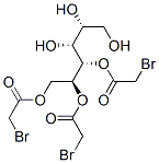 D-glucitol tris(bromoacetate) Struktur