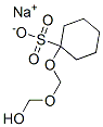 1-[(ヒドロキシメトキシ)メトキシ]シクロヘキサンスルホン酸ナトリウム 化学構造式