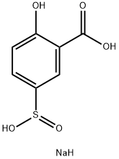 5-sulphinosalicylic acid, sodium salt 结构式