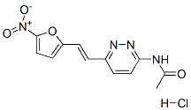 N-[6-[2-(5-nitro-2-furyl)vinyl]pyridazin-3-yl]acetamide monohydrochloride Struktur