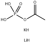 アセチルオキシホスホン酸リチウムカリウム 化学構造式