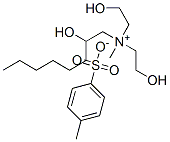 bis(2-hydroxyethyl)(2-hydroxyoctyl)methylammonium toluene-p-sulphonate Structure