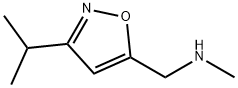 5-Isoxazolemethanamine,  N-methyl-3-(1-methylethyl)- Struktur