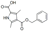 Pyrrole-2,4-dicarboxylic acid, 3,5-dimethyl-, 4-benzyl ester (7CI) Struktur