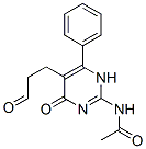 N-[4-oxo-5-(3-oxopropyl)-6-phenyl-1H-pyrimidin-2-yl]acetamide 结构式