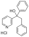 3-Pyridinemethanol, alpha-benzyl-alpha-phenyl-, hydrochloride Structure