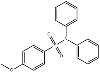 4-METHOXY-N,N-DIPHENYL-BENZENESULFONAMIDE 结构式