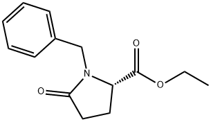 1-ベンジル-5-オキソピロリジン-2-カルボン酸エチル 化学構造式