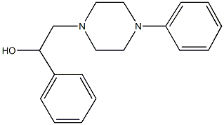 1-phenyl-2-(4-phenylpiperazino)-1-ethanol Struktur