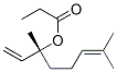 (3R)-3,7-ジメチル-1,6-オクタジエン-3-オールプロパノアート 化学構造式