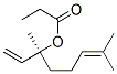 (S)-1,5-dimethyl-1-vinylhex-4-enyl propionate Struktur