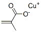 copper(1+) methacrylate Structure