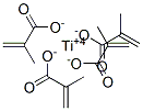 テトラキス(2-メチルプロペン酸)チタン(IV) 化学構造式
