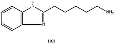 5-(1H-苯并[D]咪唑-2-基)戊-1-胺二盐酸盐, 94276-03-6, 结构式