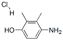 4-アミノ-2,3-ジメチルフェノール·塩酸塩 化学構造式