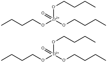 magnesium tributoxyoxotitanate(1-) tributoxyoxozirconate(1-) Struktur