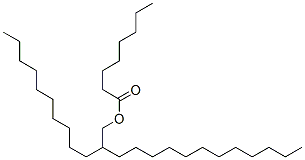 オクタン酸2-デシルテトラデシル 化学構造式