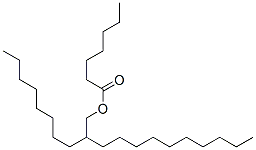 2-octyldodecyl heptanoate Struktur