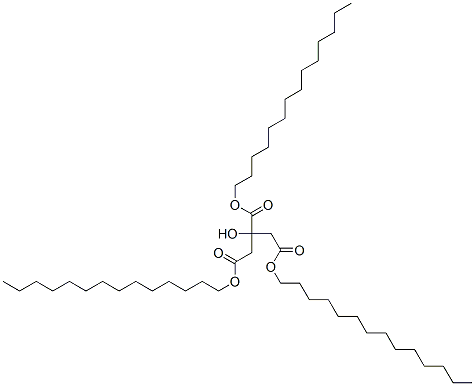 tritetradecyl 2-hydroxypropane-1,2,3-tricarboxylate 结构式