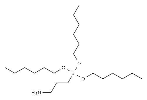 3-[tris(hexyloxy)silyl]propylamine 结构式