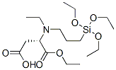 diethyl N-[3-(triethoxysilyl)propyl]-L-aspartate Structure