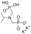 dipotassium dihydrogen [[(1-methylethyl)imino]bis(methylene)]bisphosphonate Structure