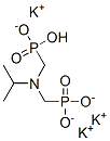 tripotassium hydrogen [[(1-methylethyl)imino]bis(methylene)]bisphosphonate Struktur