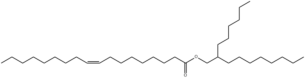 (Z)-9-オクタデセン酸2-ヘキシルデシル 化学構造式