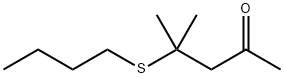 4-(butylthio)-4-methylpentan-2-one Structure