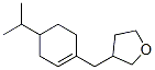 テトラヒドロ-3-[[4-(1-メチルエチル)-1-シクロヘキセン-1-イル]メチル]フラン 化学構造式
