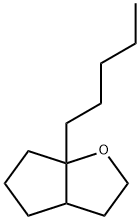 hexahydro-6a-pentyl-2H-cyclopenta[b]furan 结构式