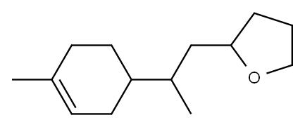 2-[2-(4-methylcyclohex-3-en-1-yl)propyl]tetrahydrofuran 结构式
