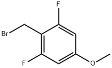 2,6-ジフルオロ-4-メトキシベンジルブロミド 化学構造式
