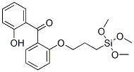 2-hydroxyphenyl [3-(trimethoxysilyl)propoxy]phenyl ketone  Struktur