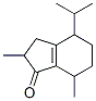 2,3,4,5,6,7-hexahydro-4-isopropyl-2,7-dimethyl-1H-inden-1-one Structure