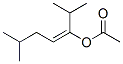 1-isopropyl-4-methylpent-1-enyl acetate Struktur