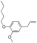 2-メトキシ-1-(ペンチルオキシ)-4-(2-プロペニル)ベンゼン 化学構造式