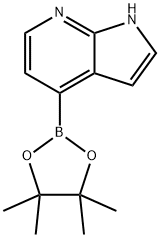1H-ピロロ[2,3-B]ピリジン, 4-(4,4,5,5-テトラメチル-1,3,2-ジオキサボロラン-2-イル)- 化学構造式