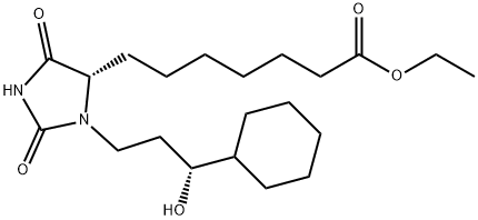 ethyl [S-(R*,S*)]-3-(3-cyclohexyl-3-hydroxypropyl)-2,5-dioxoimidazolidine-4-heptanoate  Structure