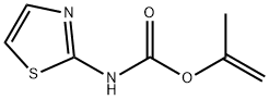 Carbamic  acid,  N-2-thiazolyl-,  1-methylethenyl  ester 结构式