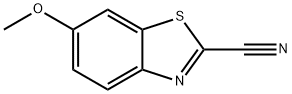 2-シアノ-6-メトキシベンゾチアゾール 化学構造式