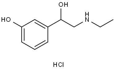 Etilefrine hydrochloride  Struktur