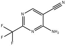 4-AMINO-2-(TRIFLUOROMETHYL)PYRIMIDINE-5-CARBONITRILE Structure