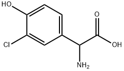 AMINO-(3-CHLORO-4-HYDROXY-PHENYL)-ACETIC ACID 结构式