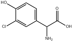 AMINO-(3-CHLORO-4-HYDROXY-PHENYL)-ACETIC ACID Structure