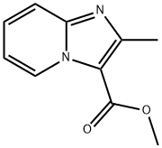 2-メチルイミダゾ[1,2-A]ピリジン-3-カルボン酸メチル 化学構造式