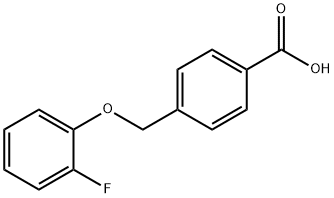 4-[(2-fluorophenoxy)methyl]benzoic acid Structure