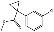 1-(3-クロロフェニル)シクロプロパンカルボン酸メチル 化学構造式